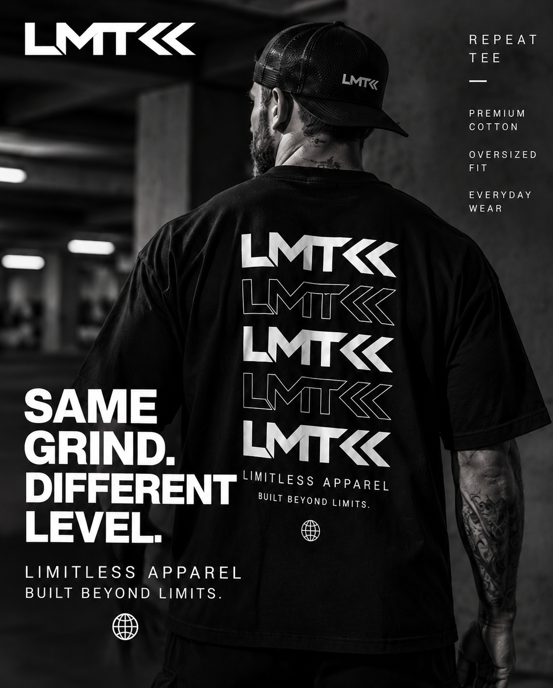 LMT Repeat oversized T-shirt front view