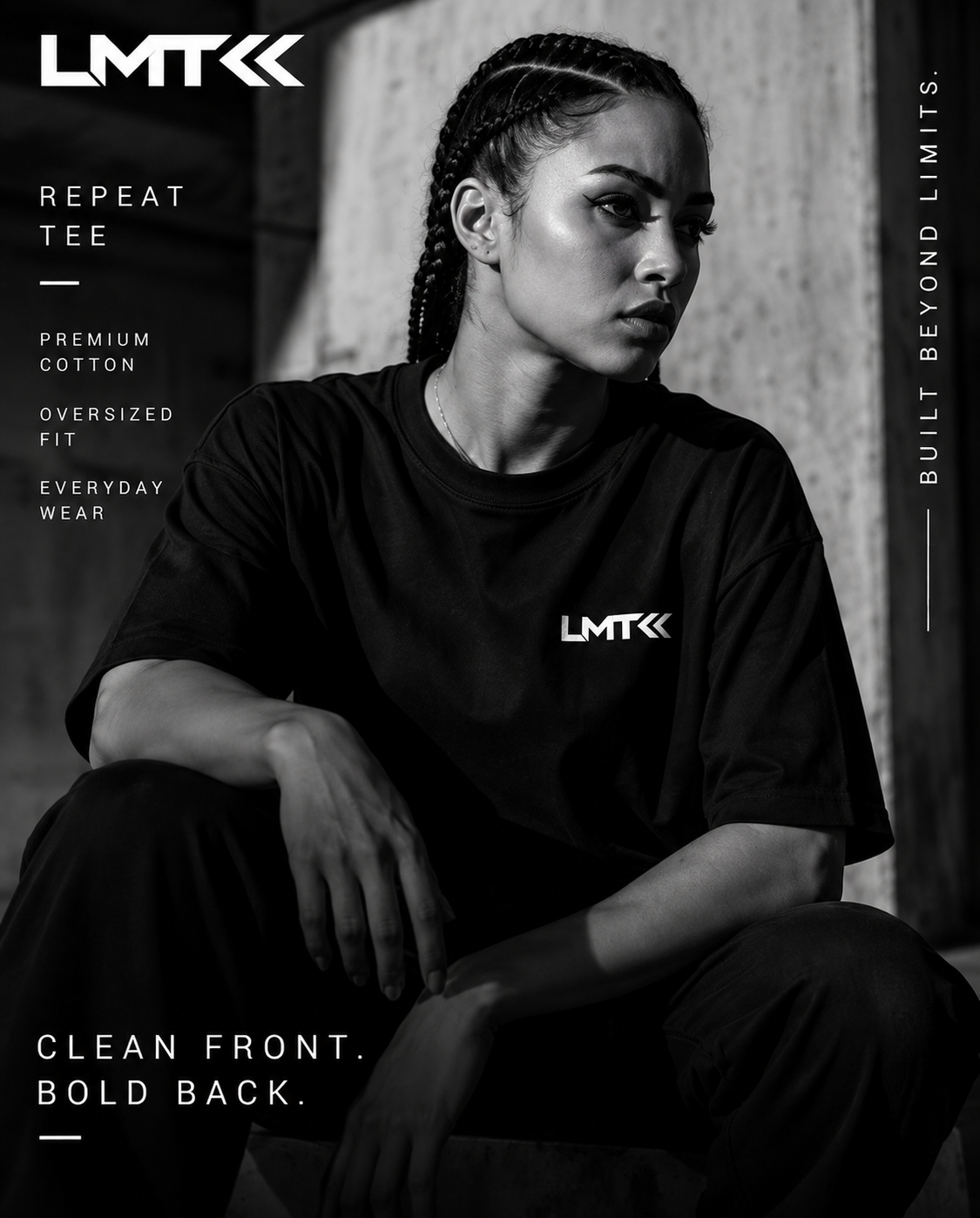 LMT Repeat oversized T-shirt detail
