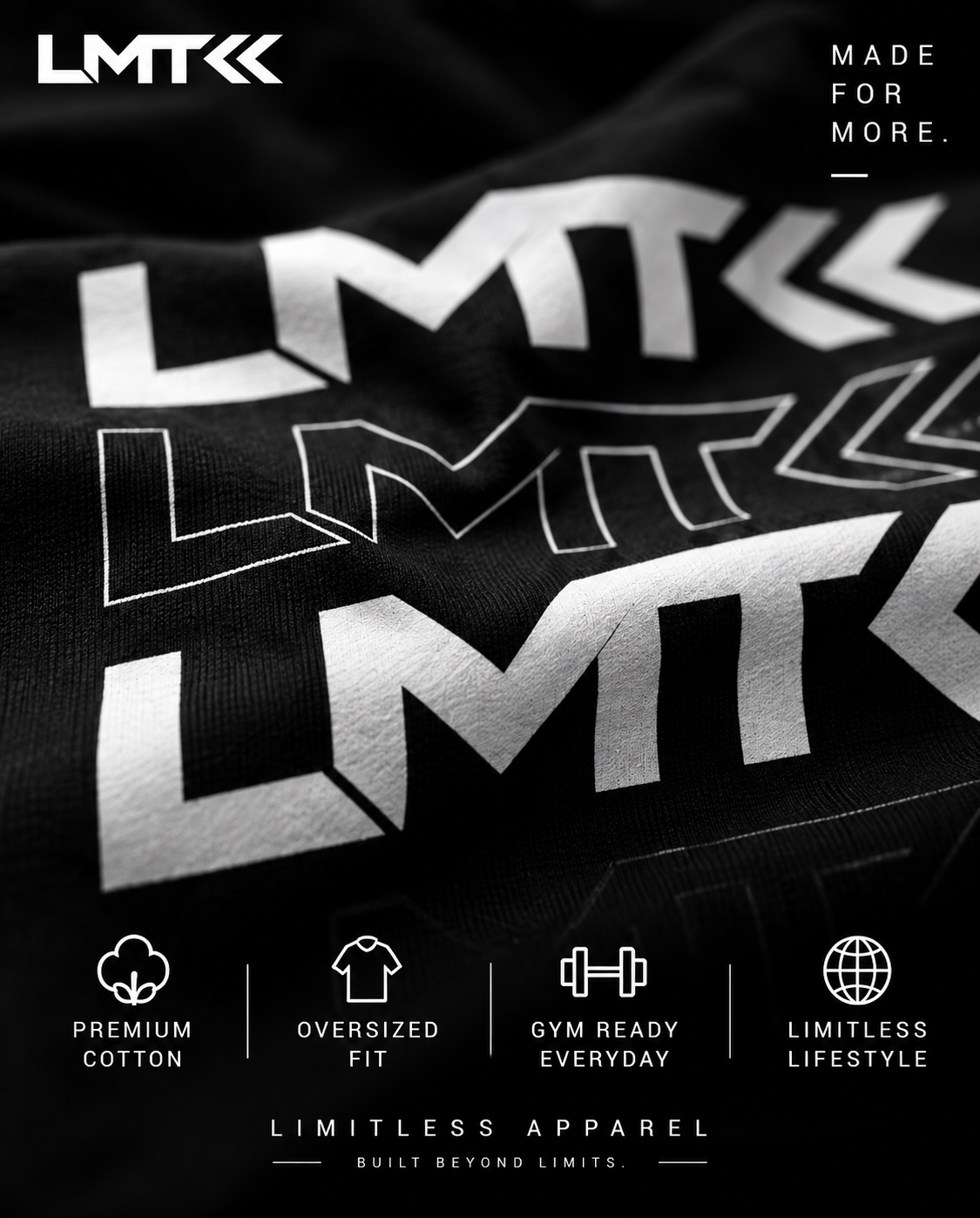 LMT Repeat oversized T-shirt back view