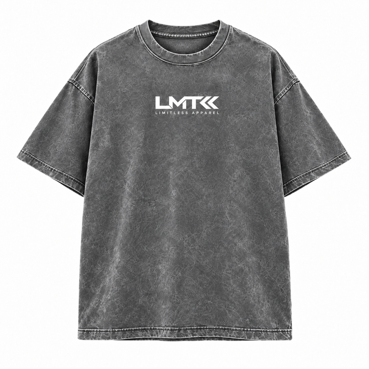 Oversized Washed Out Bubble Tee Grey