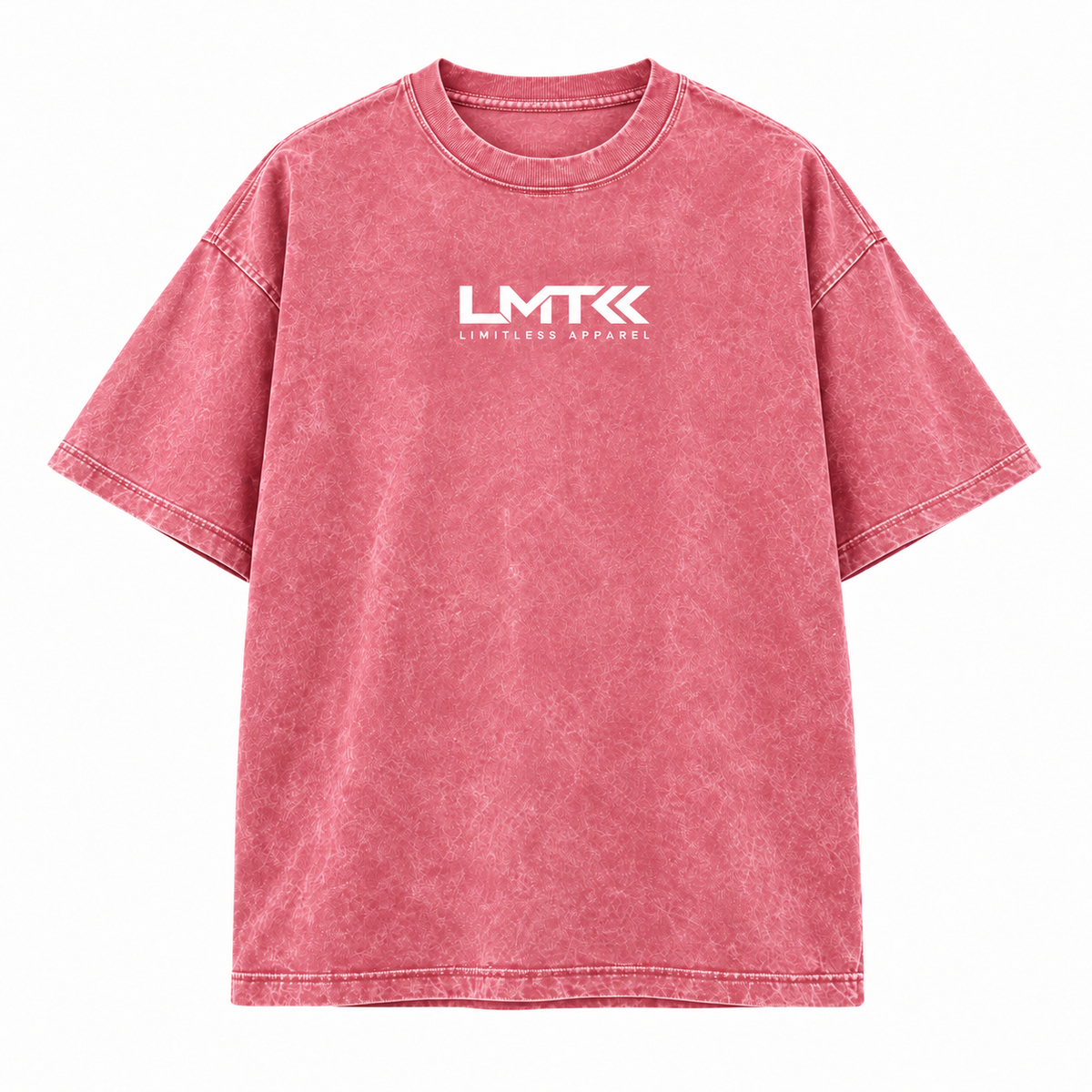 PRE ORDER - Pink Oversized Washed Out Bubble Tee