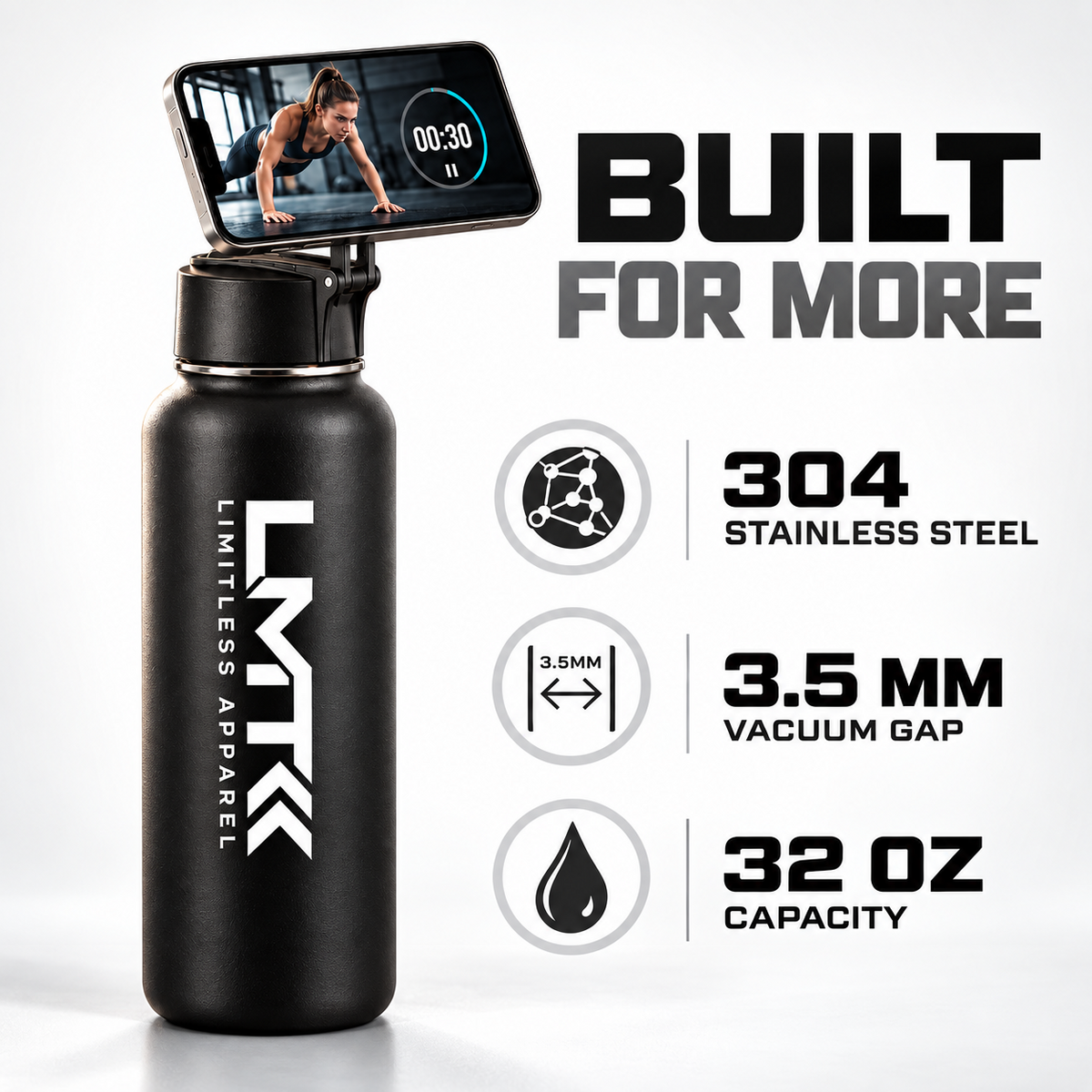 LMT bottle stainless steel and capacity specifications