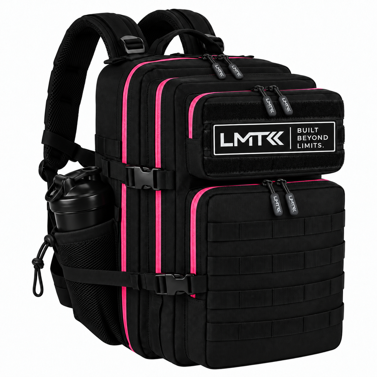 LMT 25L black and electric pink tactical backpack
