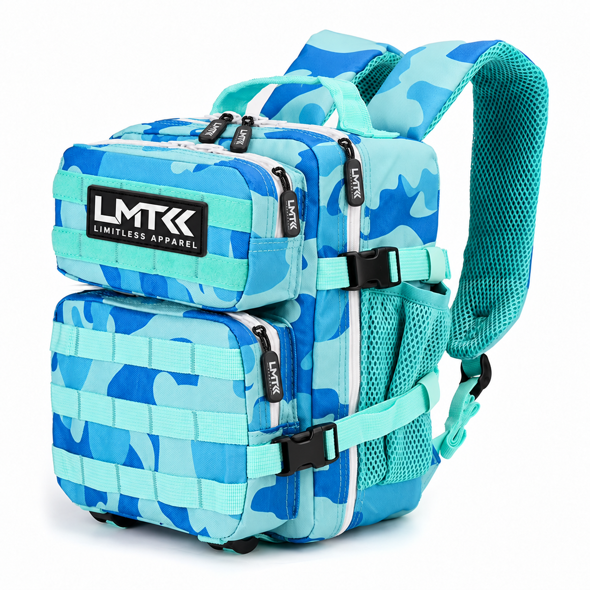 LMT backpack with branded LMT zipper pulls
