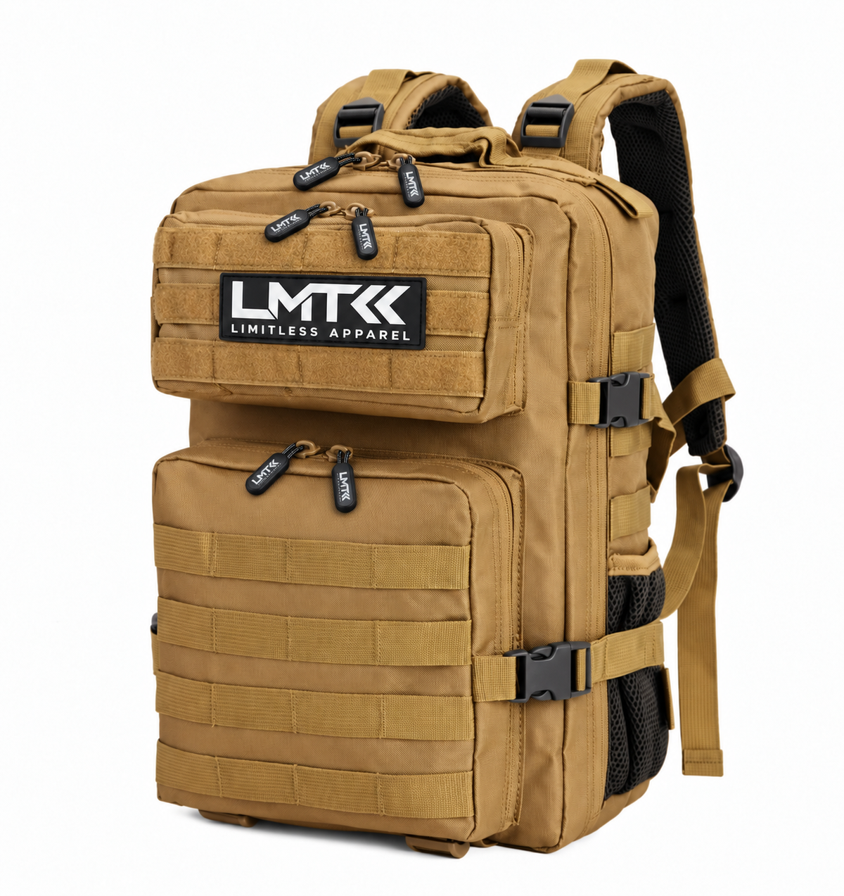 LMT backpack with branded LMT zipper pulls