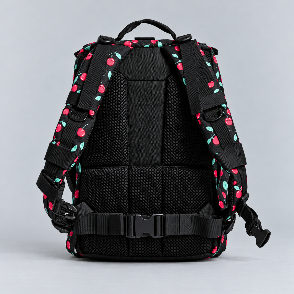 black cherry backpack – full rear view